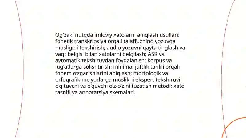 Imloviy tahlil ko'rinishdagi og'zaki va yozma nutq ishlarini bajarish 4