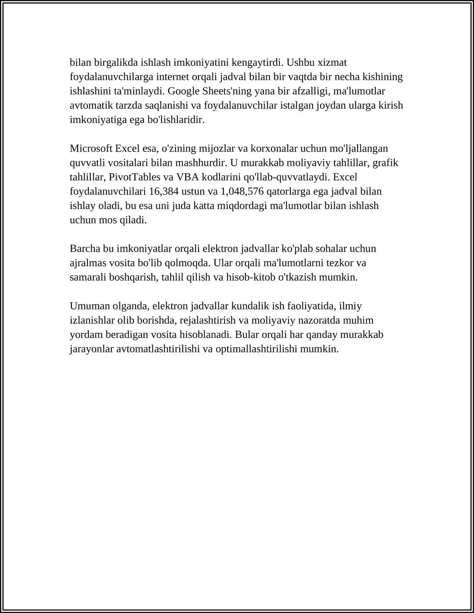 Elektron Jadvallar 4