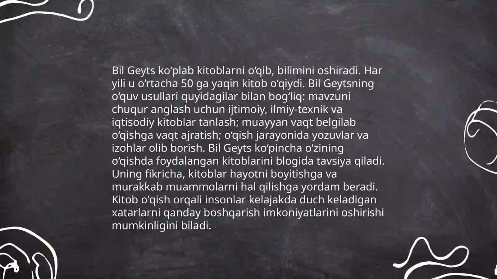 Yetakchi insonlarning talim olish usullari 4