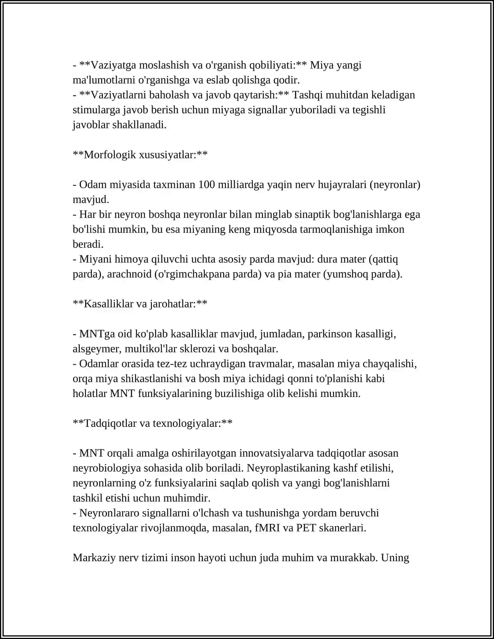 NEYROONKOLOGIYA MARKAZIY NERV SISTEMASI ONKOLOGIK KASALLIKLARI 4