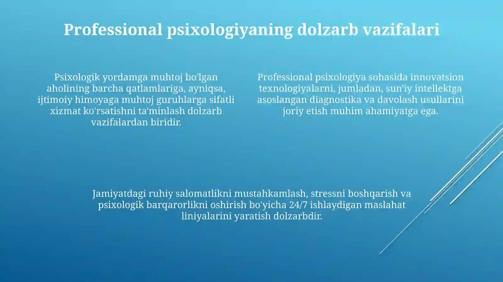 Kasbiy psixologiyaning predmeti va dolzarb vazifalari 4
