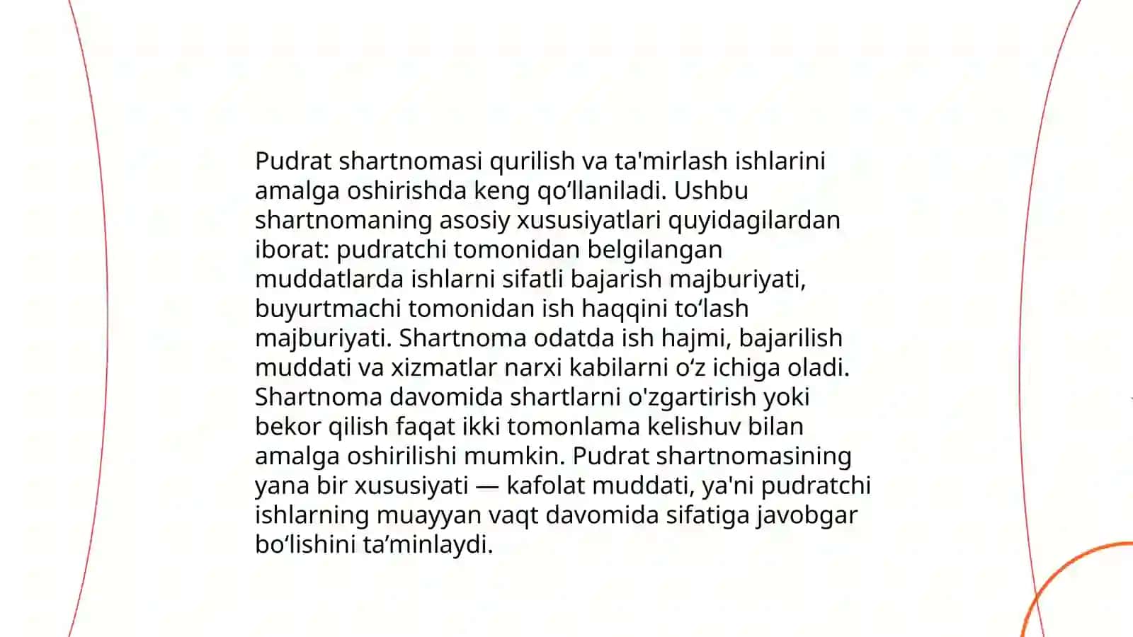 Pudrat shartnomasi va uning turlari 4