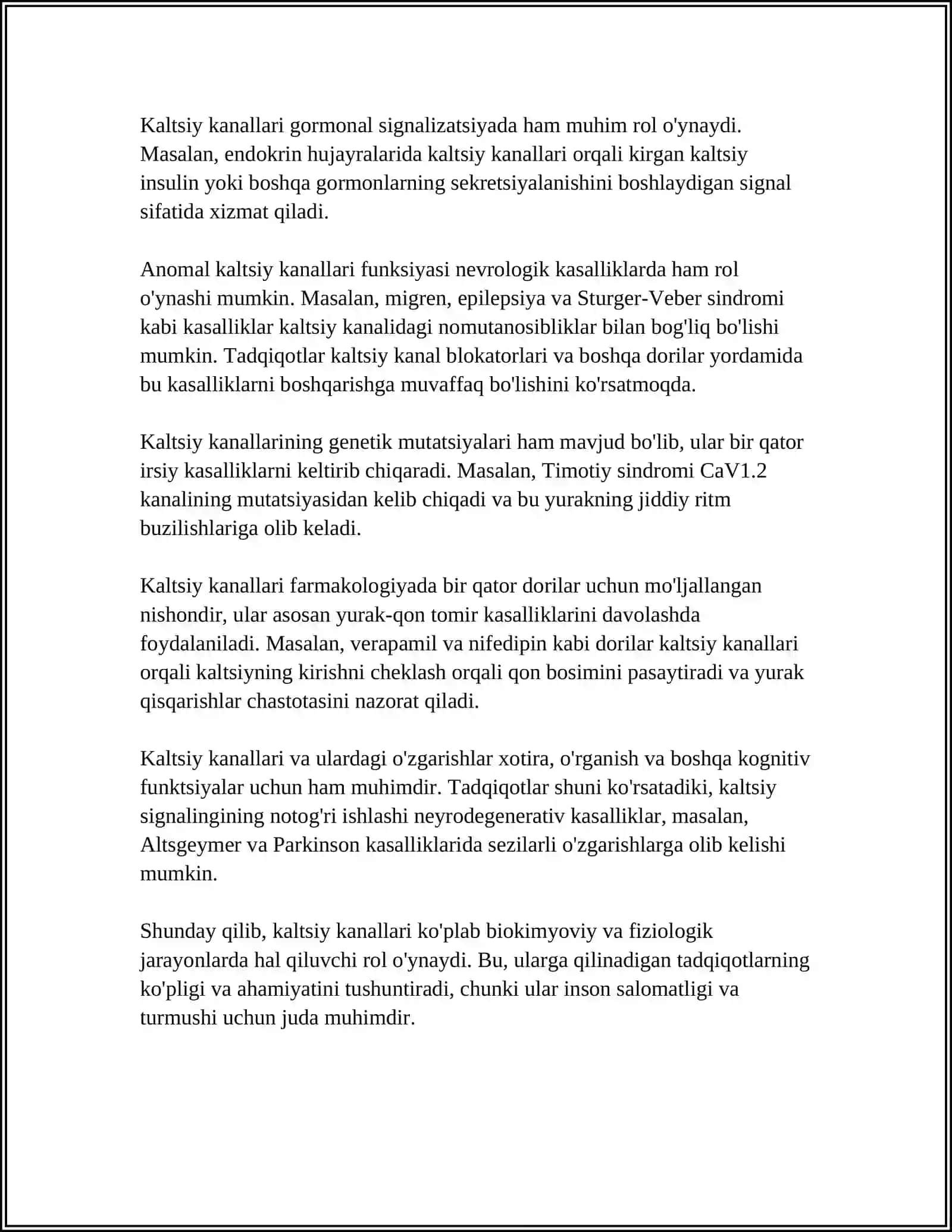 KALSIY KANALI BLOKATORLARNING ANTIANGINAL TA'SIRI MEXANIZMI 4