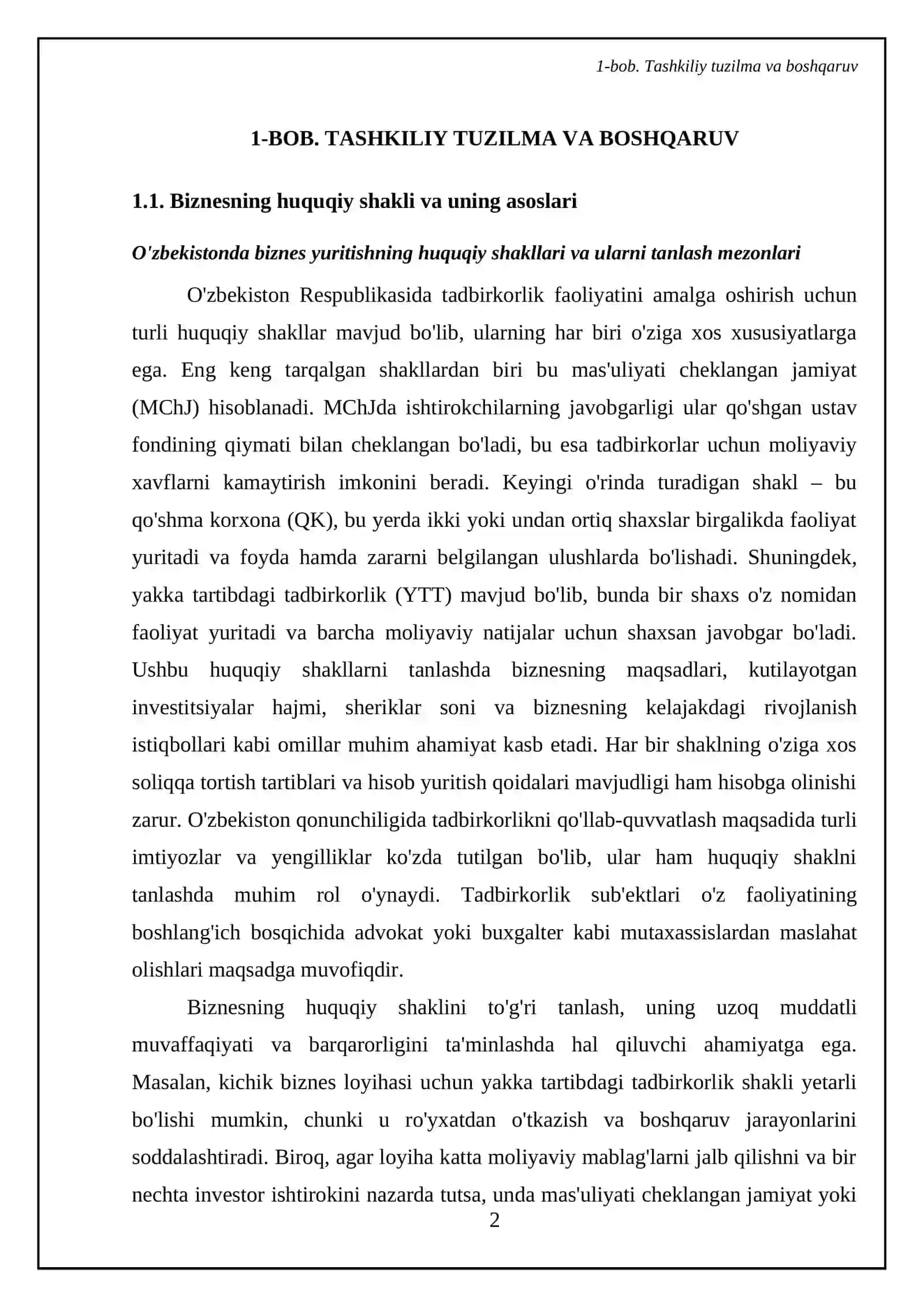 Biznes-rejada tashkiliy reja va kadrlar siyosati 4