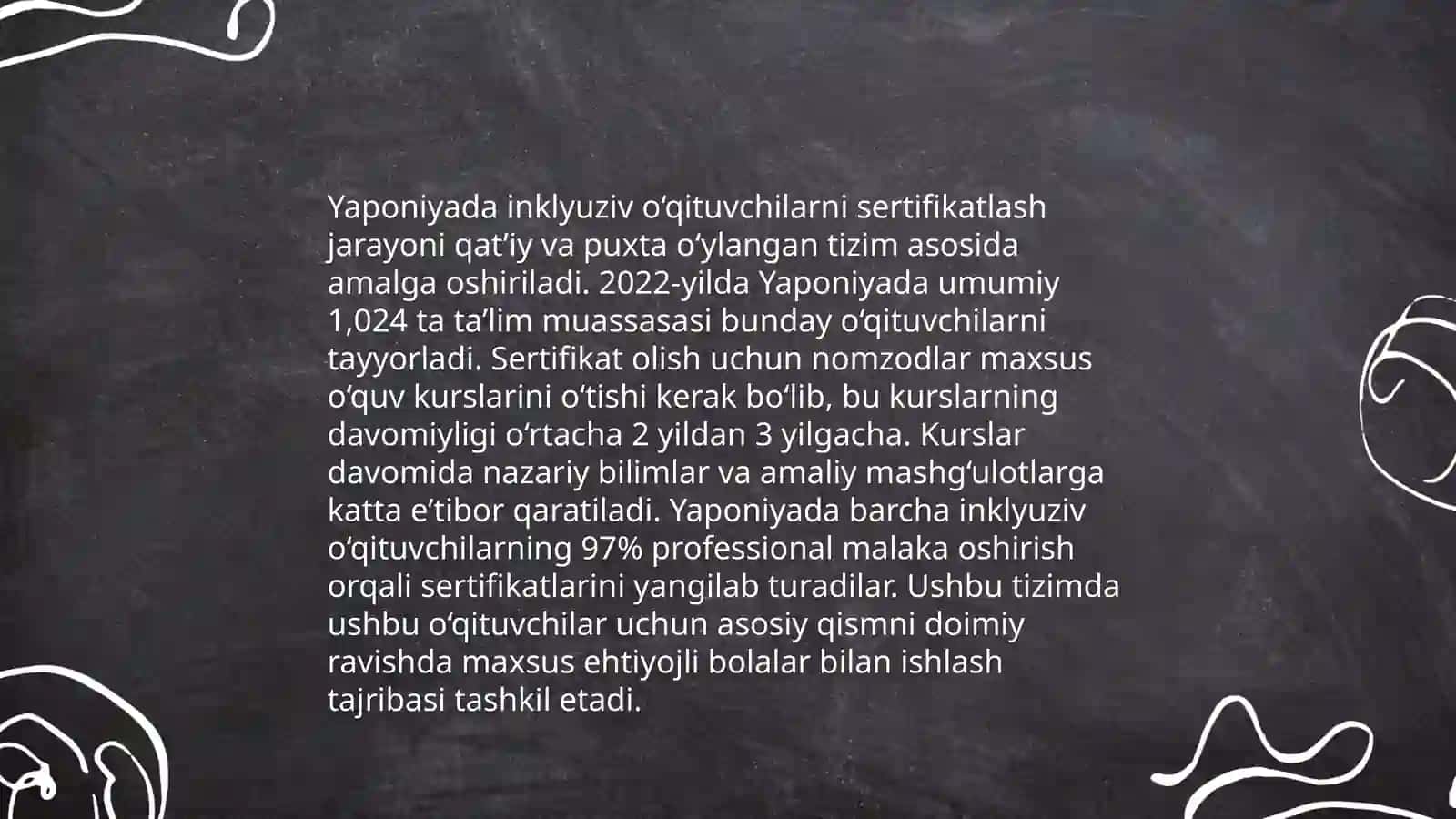 Janubiy Koreya va Yaponiya tajribasida inklyuziv o‘qituvchi tayyorlash tizimi 4