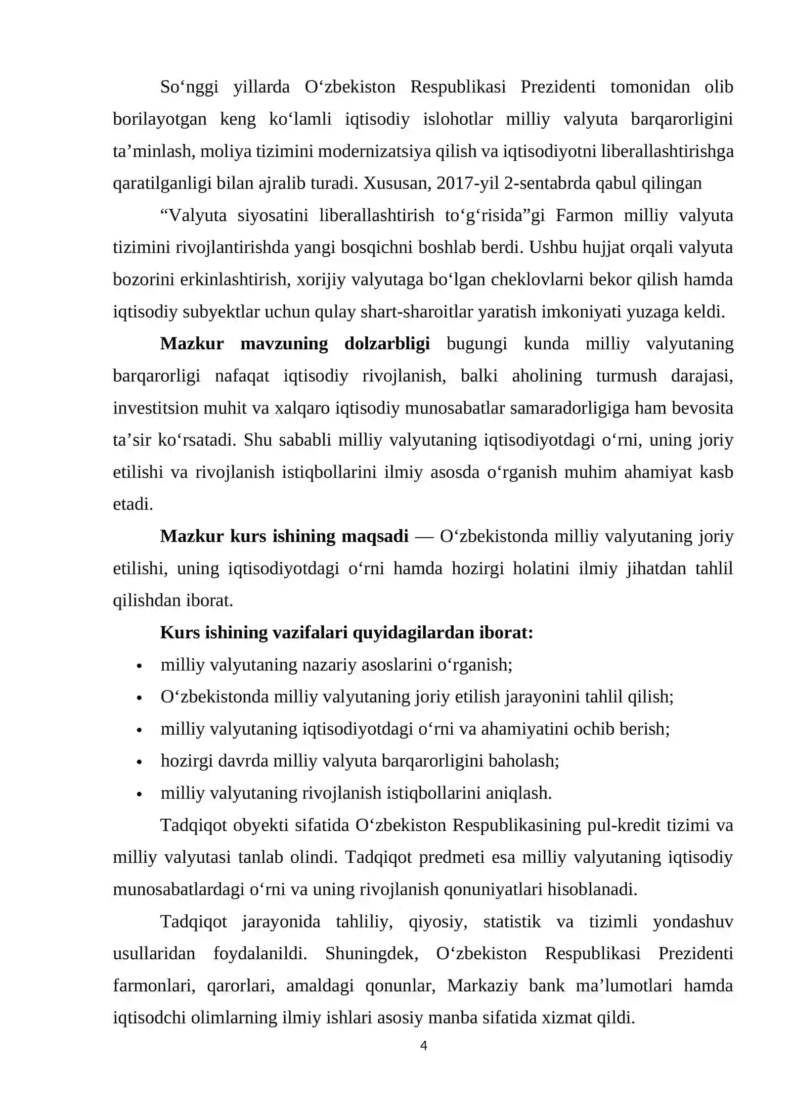 O'ZBEKISTONDA MILLIY VALYUTANING MUOMALAGA KIRITILISHI 4