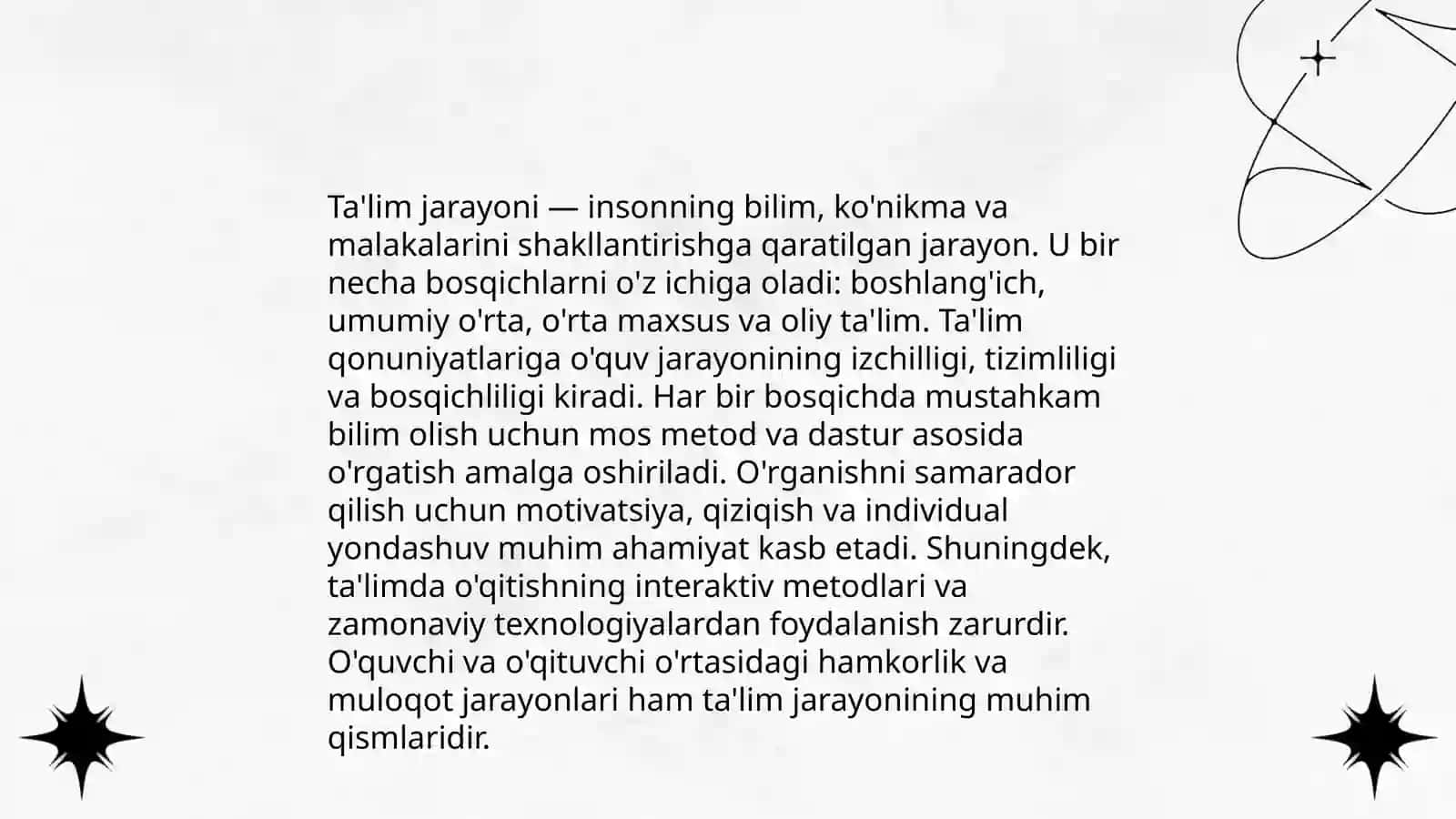 Ta'lim qonuniyatlari 4