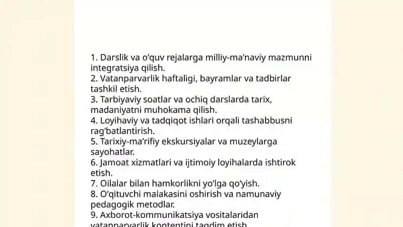 Millat tarbiyasi va vatanparvarlik 4