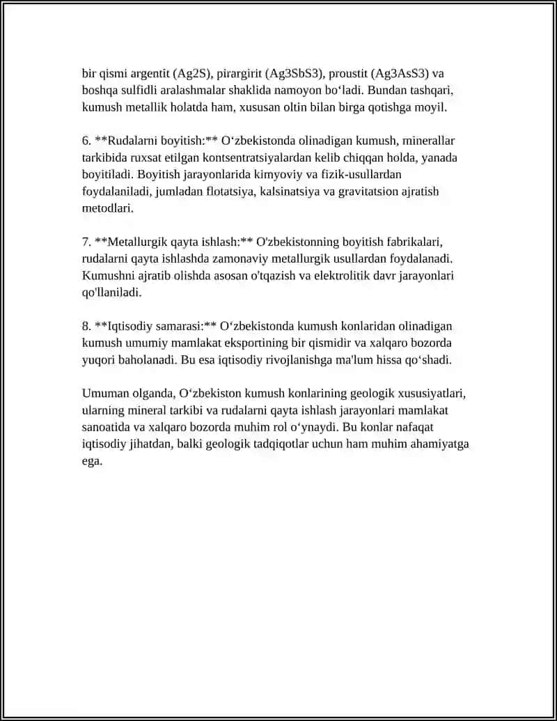 OʻZBEKISTONNING KUMUSH KONLARI VA ULARNING OCHILISHI 4