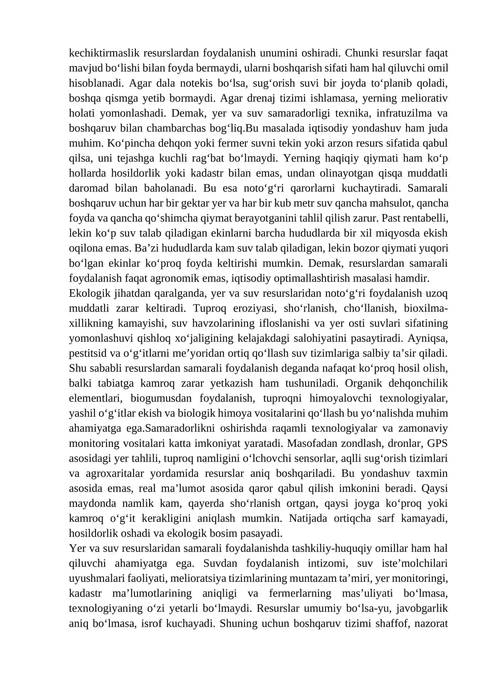 Mamlakatimizda qishloq xoʻjaligida amalga oshirilayotgan islohotlar 4