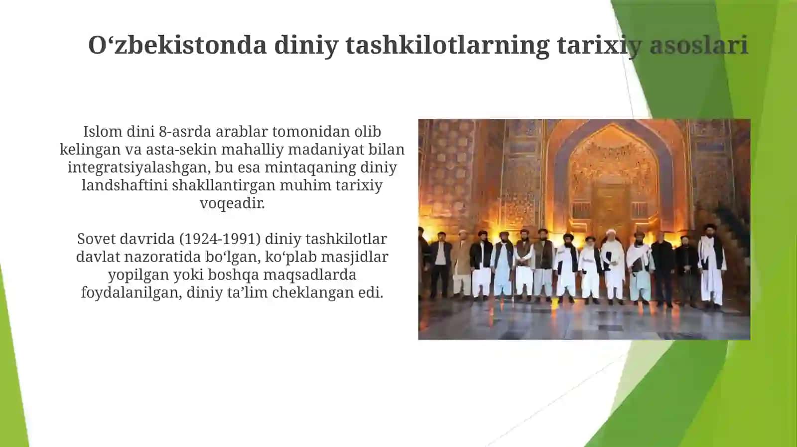 Talabalar bilan Oʻzbekiston diniy tashkilotlarga borish 4