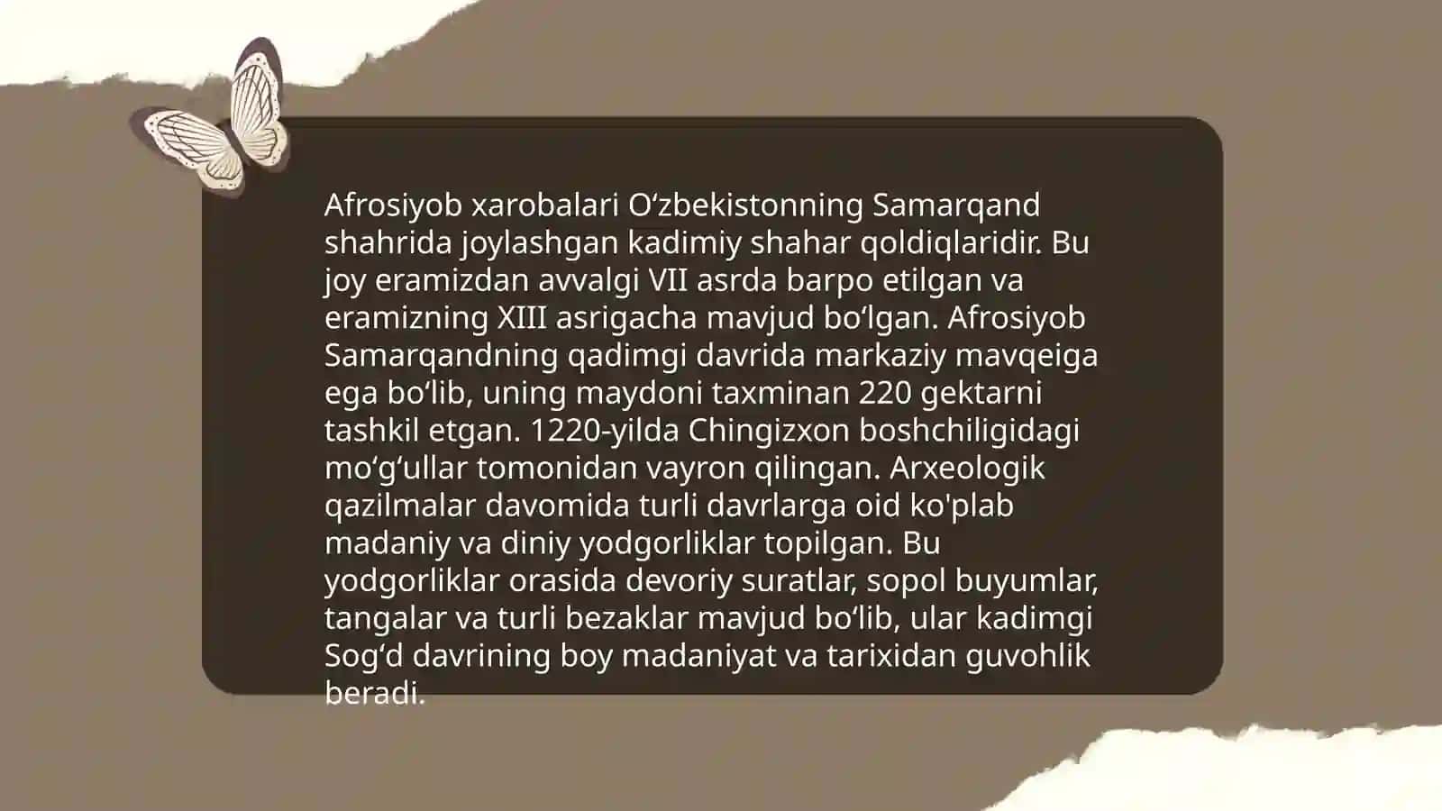 Oʻlkamiz hududidagi arxeologik yodgorliklar 4