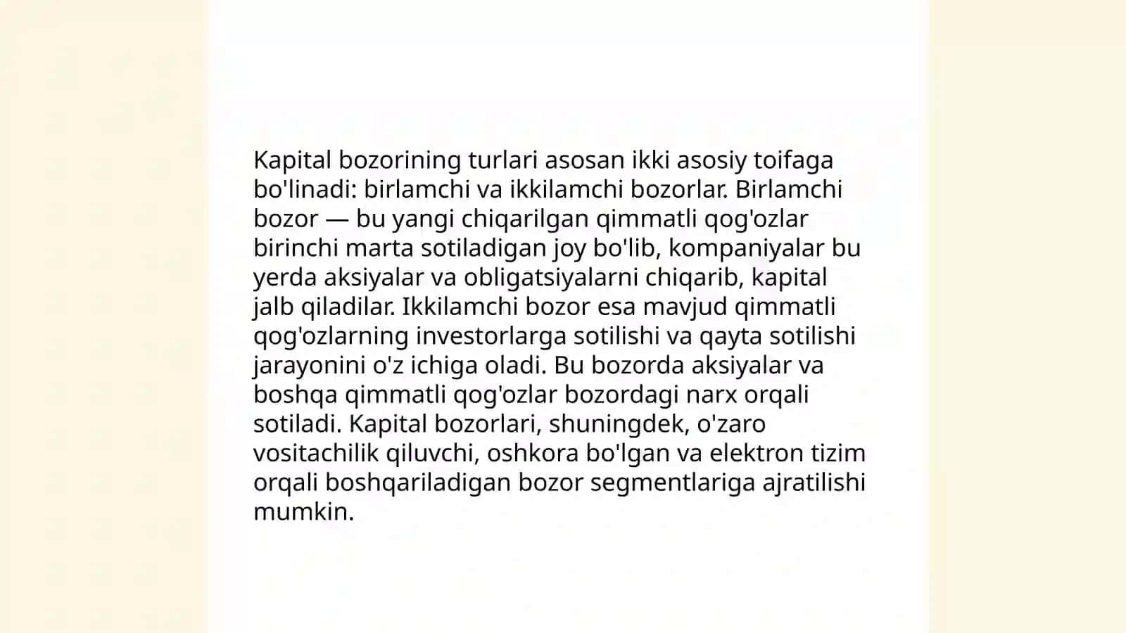 Kapital bozori va uni tashkil etish 4