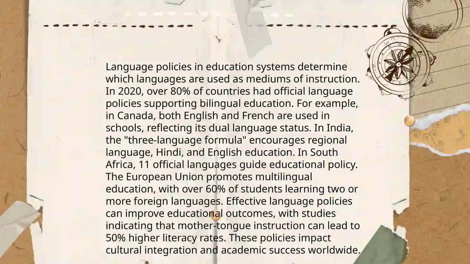 Education and Role of Languages 4
