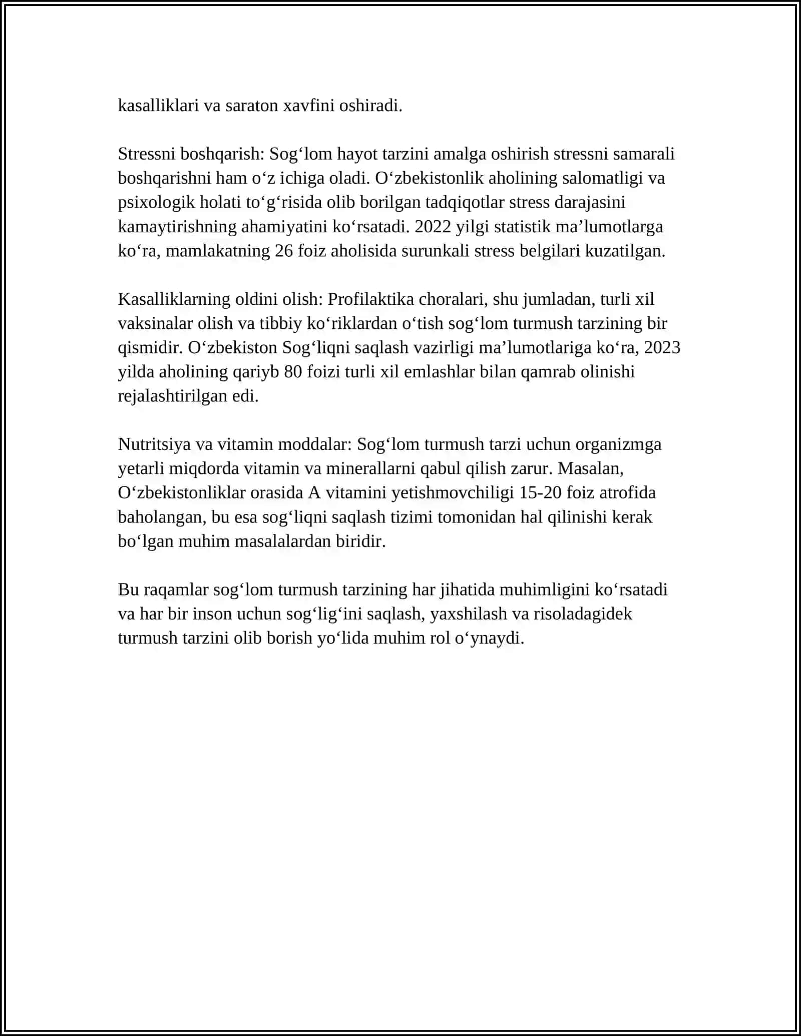 REFERAT Mavzu: SHHW 4
