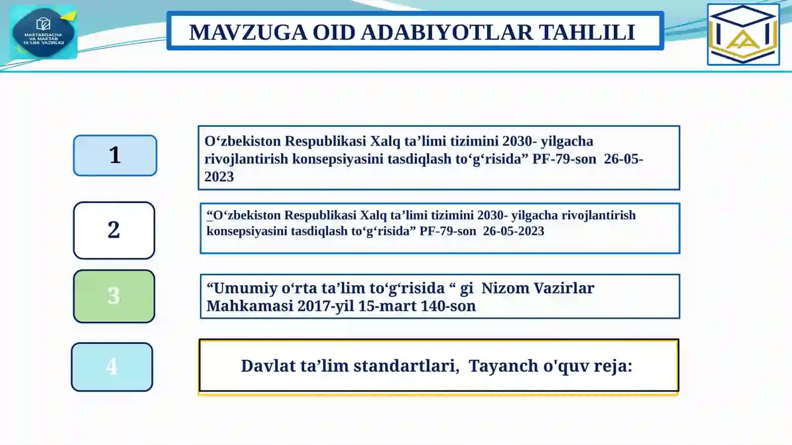 METODIK KENGASH FAOLIYATI SAMARADORLIGINI OSHRISH 4