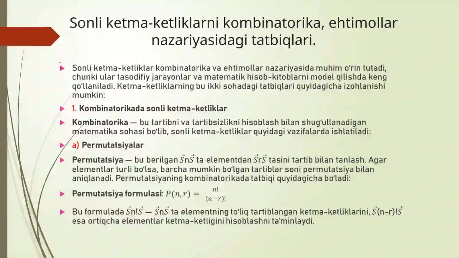 HISOB( CALCULUS ) fanidan MUSTAQIL ISHI 4