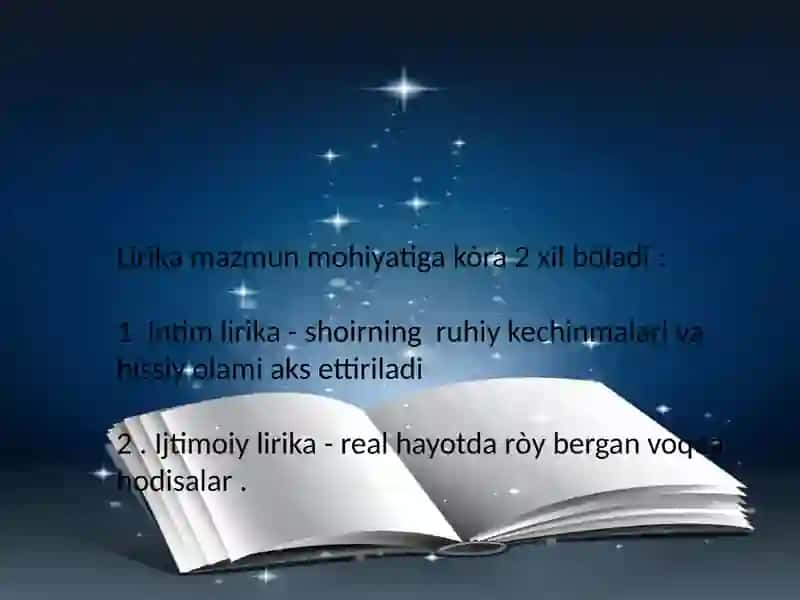 Lirikasarlarni tahlil qilish usullari 4