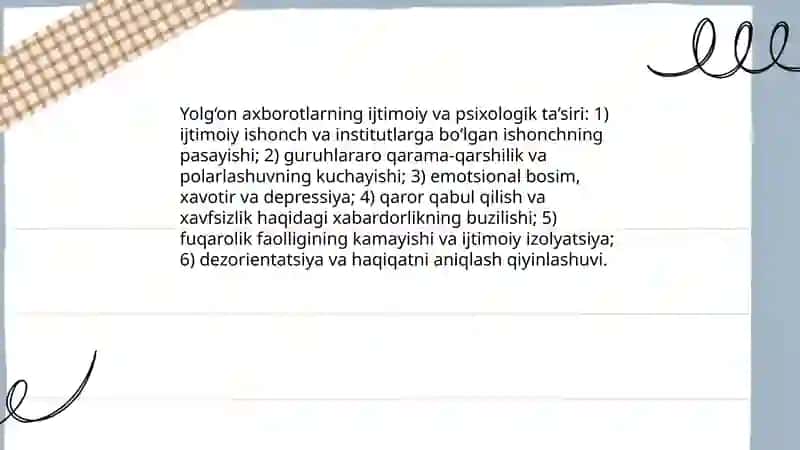 Feyk xabarlar va yolg‘on axborotlarga qarshi immunitetni shakllantirish 4