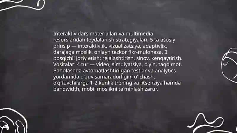 Raqamli o'quv platformalarini joriy etish orqali ta'lim samaradorligini oshirish usullari 4