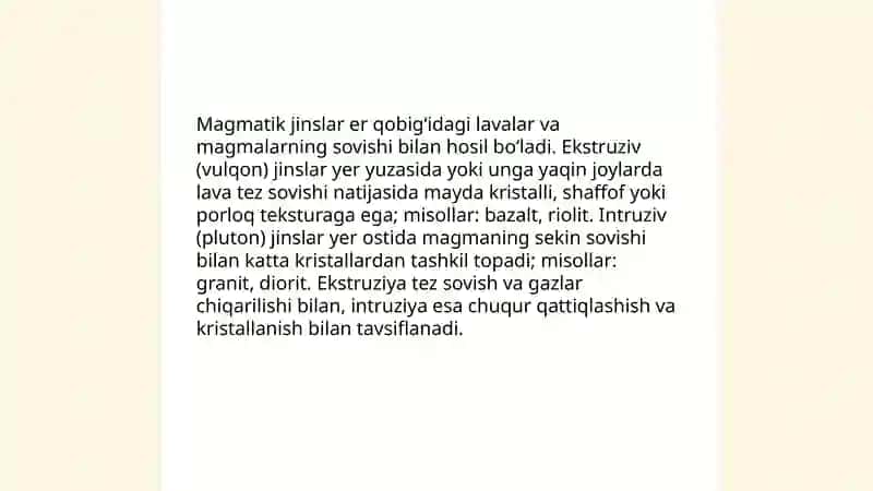Togʻ jinslari va minerallar 4