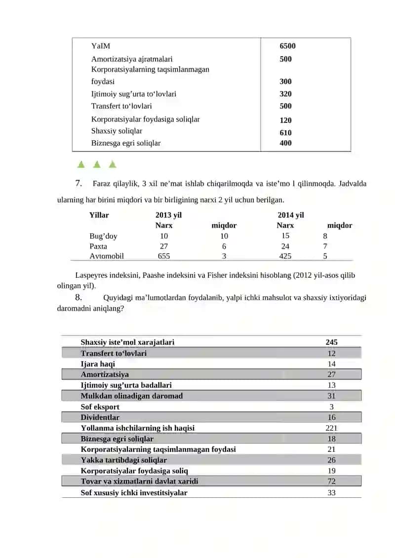 ASOSIY MAKROIQTISODIY KO’RSATKICHLAR VA ULARNI HISOBLASH 4