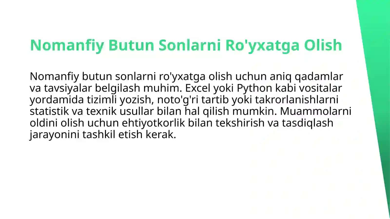 10 va 100 ichida nomanfiy butun sonlarni nomerlashga o'rgatish metodikasi 4