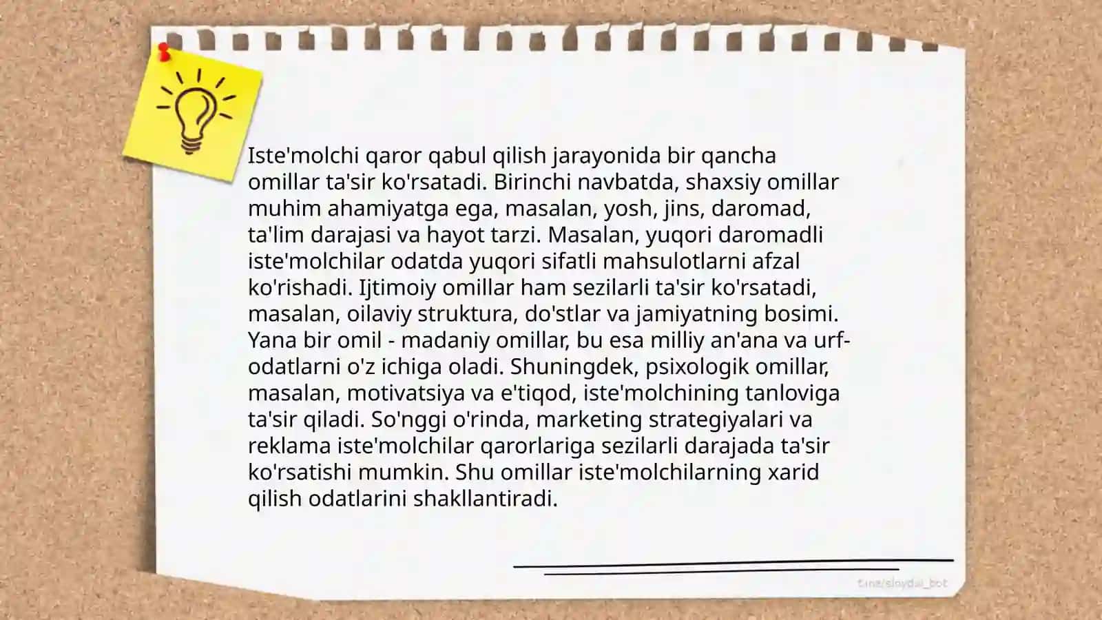 Turizmda iste'molchi xulq-atvorining o'ziga xos jihatlari 4
