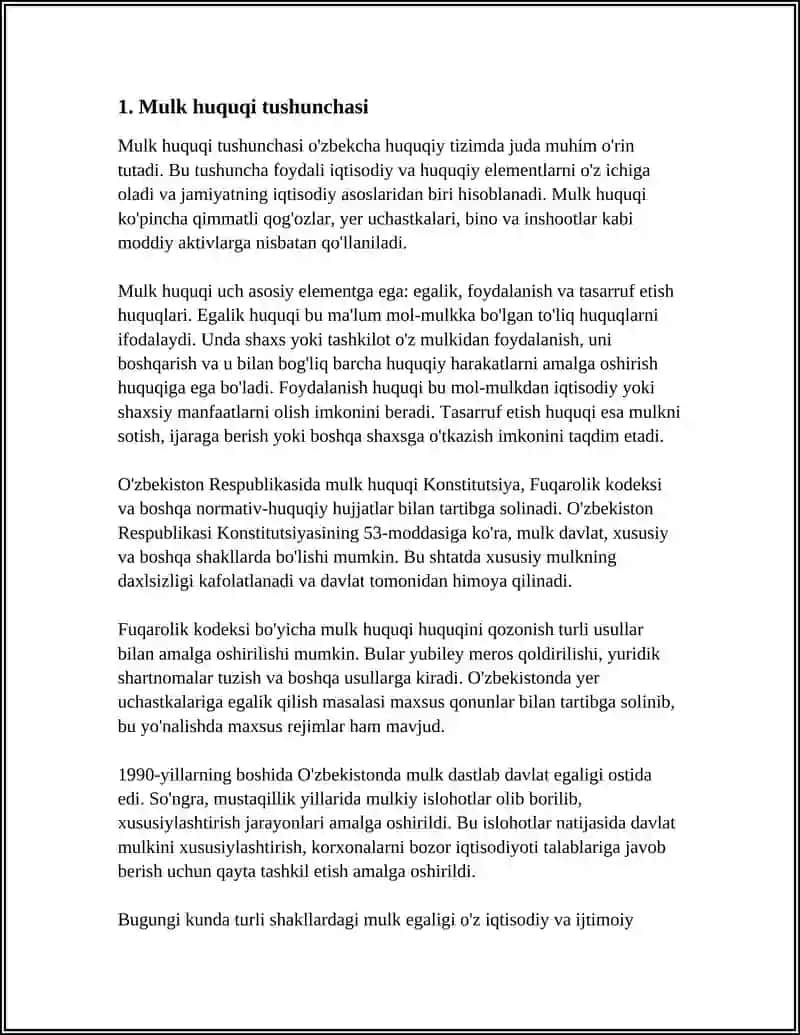 MULK HUQUQI BELGILARI TUSHUNCHALARI VA FUNKSIYALARI 4