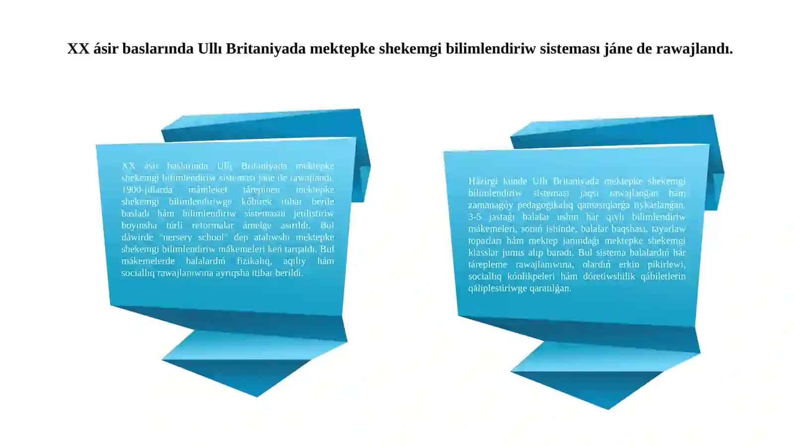 Ullı Britaniyada mektepke shekemgi bilimlendiriw sistemasınıń qáliplesiw tariyxı 4