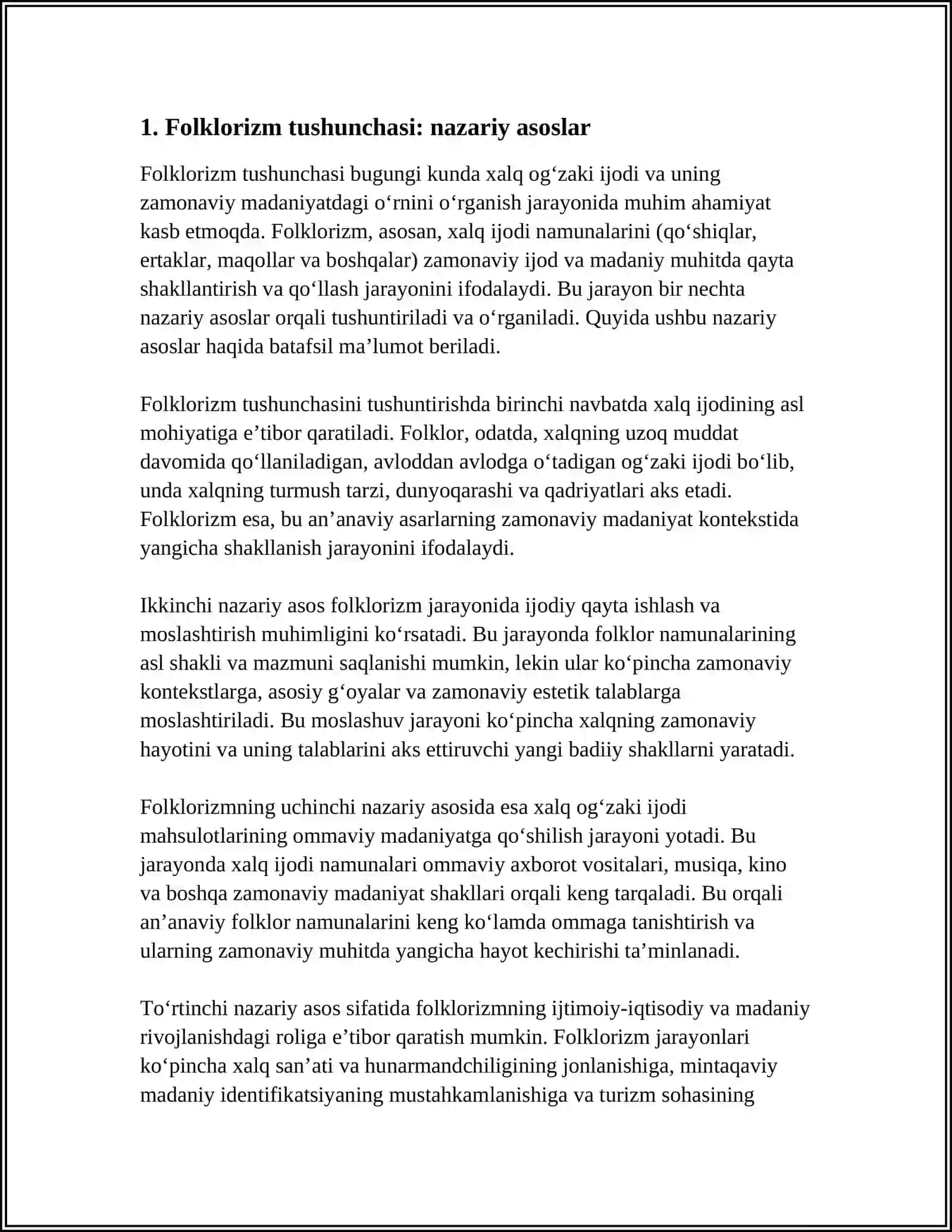 FOLKLOR VA BADIIY ADABIYOT MUNOSABATLARI 4