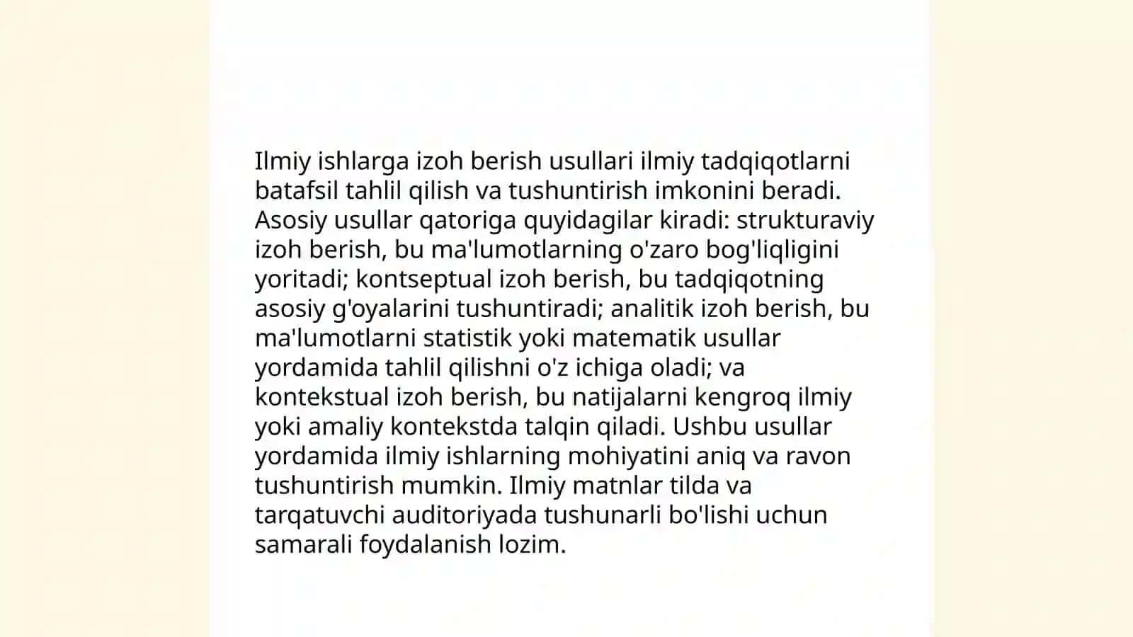 Ilmiy matnlar bilan ishlash.Ilmiy asarlarni o'rganib chiqish 4