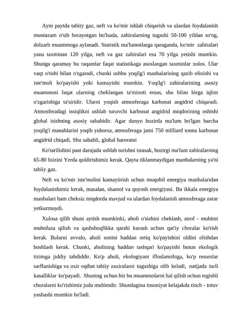 Global muammolar 4