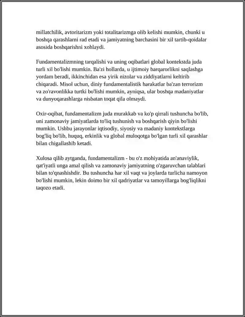 FUNDAMENTALIZM 4