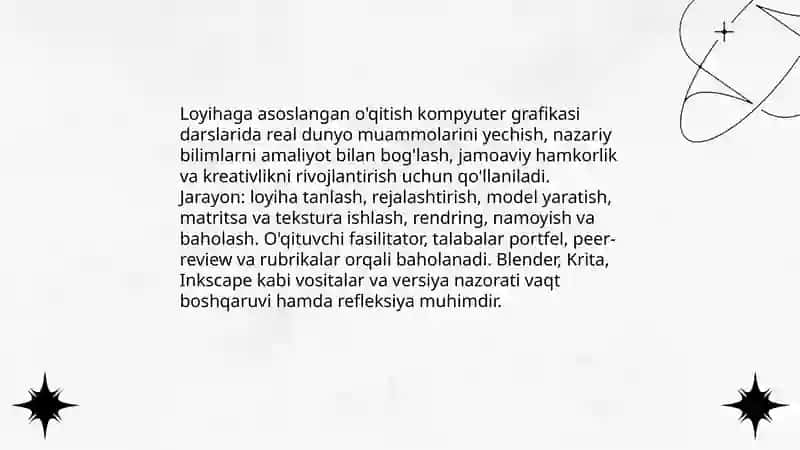 Kompyuter grafikasi darslarini samarali o'qitish metodlari 4