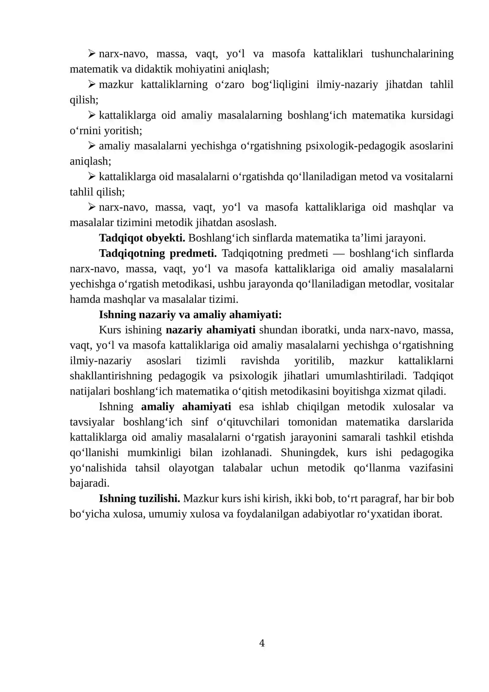 BOSHLANG‘ICH SINFLARDA ASOSIY MIQDORLAR VA ULARNI O‘LCHOV BIRLIKLARINI O‘RGATISH METODIKASI 4