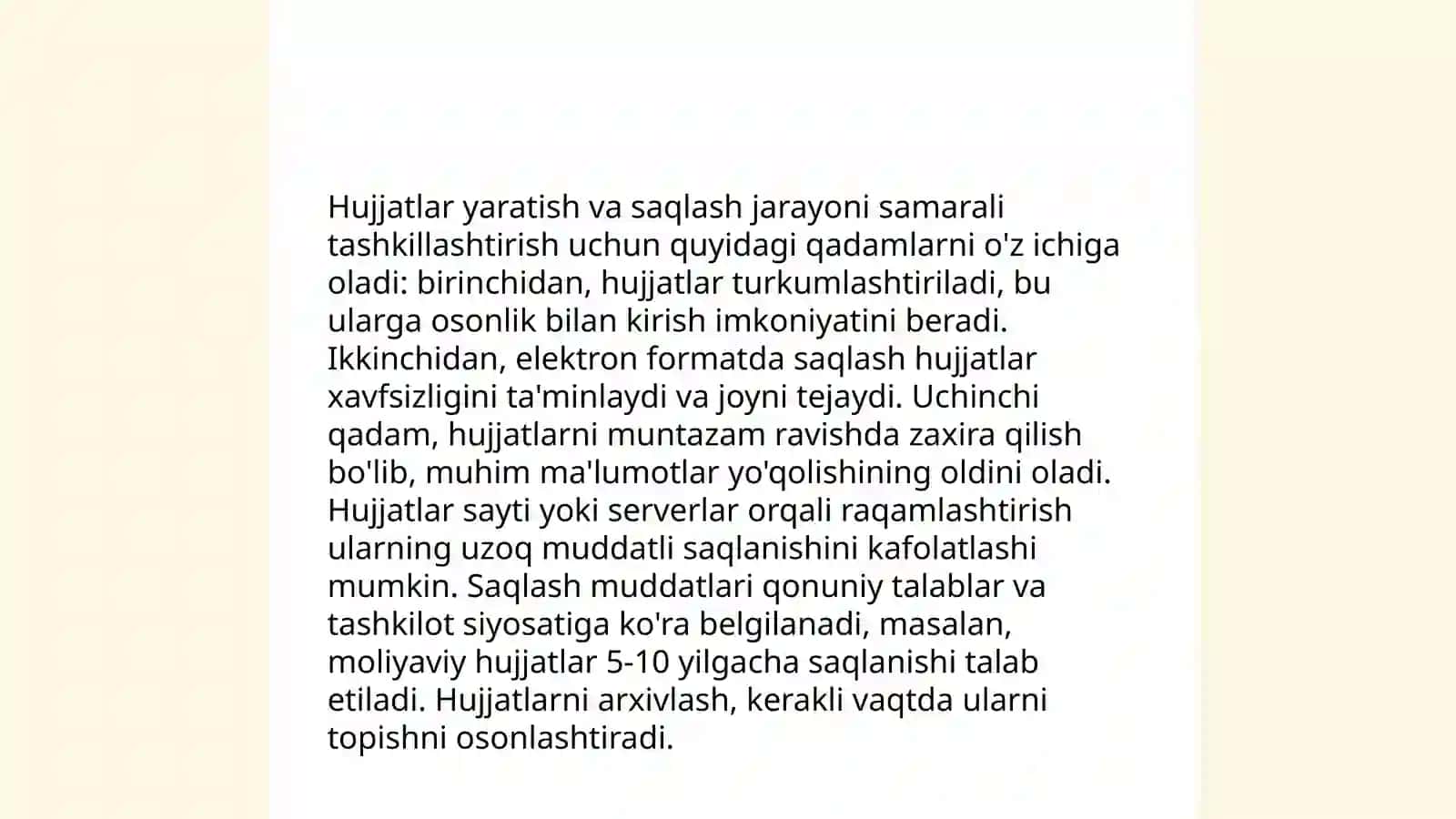 Microsoft Word matn muharririda hujjatlar yaratish 4