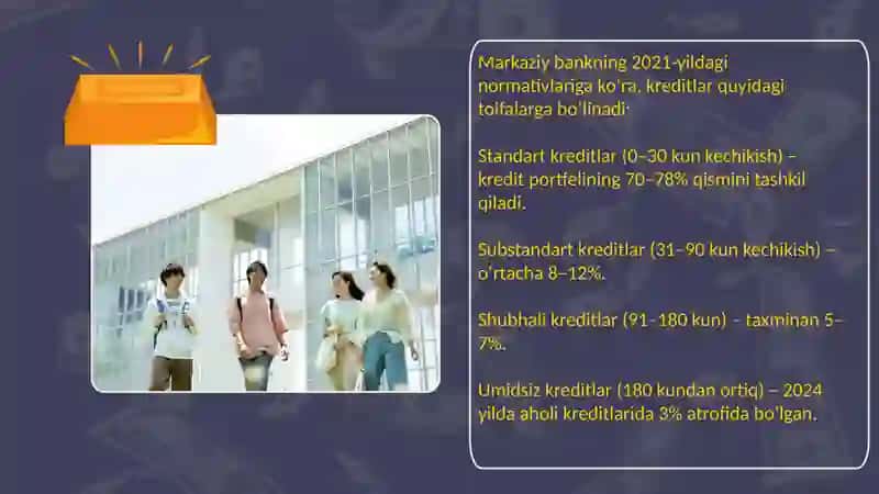 Tijorat banklarning jismoniy shaxslarga ajratgan kreditining xisobi va uning auditi 4