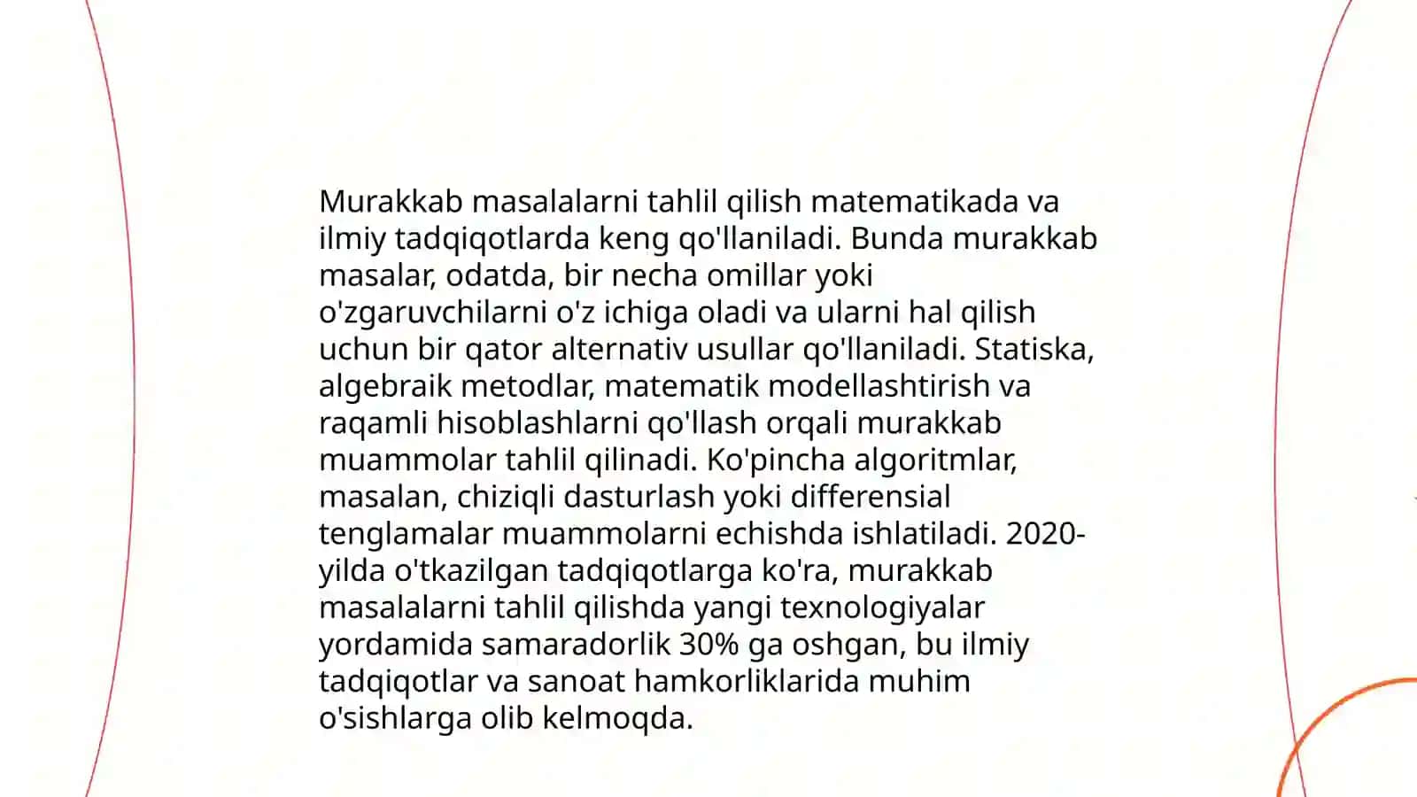 Sodda va murakkab masalalar yechish. Masala tuzish va uni yechish 4