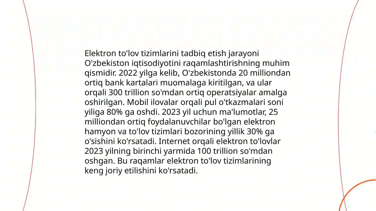 Pul mablag’lari xarakatini tezlashtirish imkoniyatlarini aniqlash 4