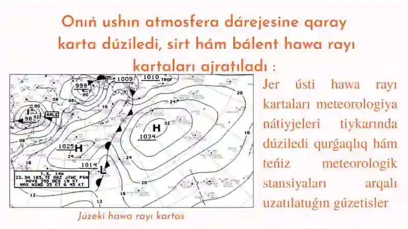 Sinoptik karta (Hawa rayı kartası) 4