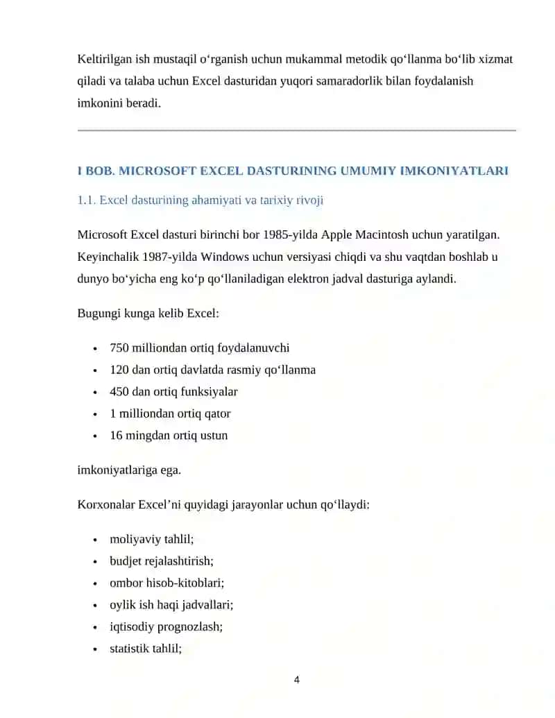 Excel dasturida iqtisodiy masalalarni yechish. Excel dasturida matematik masalalarni yechish. Progressiya. Saralash amallari 4