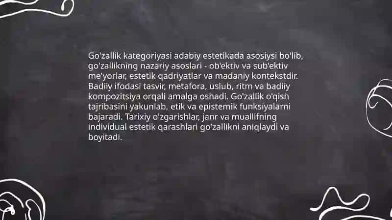 Adabiy estetik kategoriyalar 4