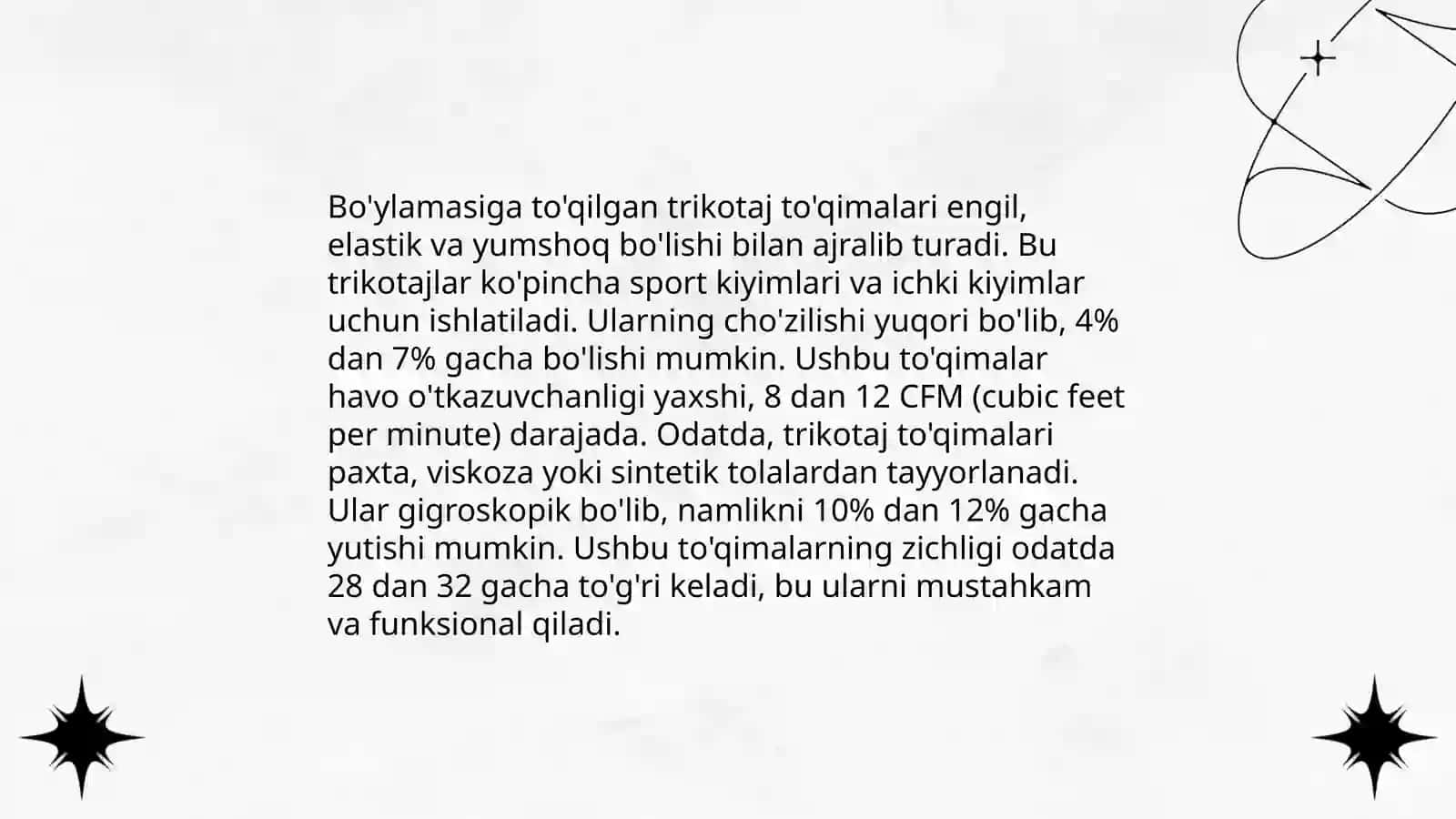 Trikotaj to'qimalari 4