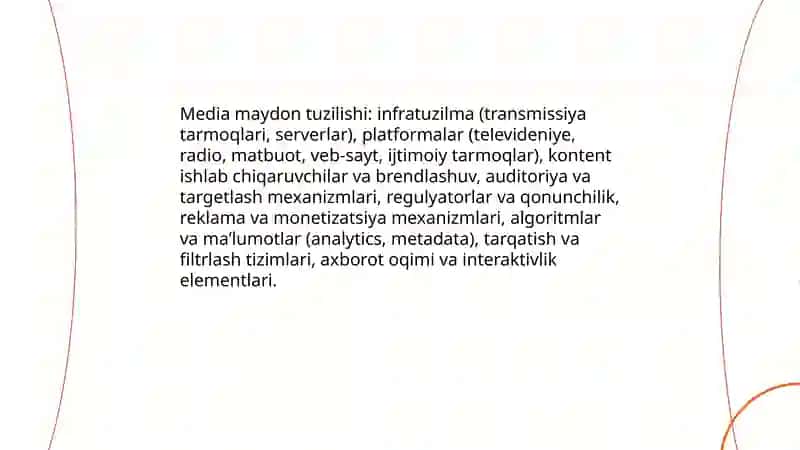 Media maydon tuzilishi va ta'siri 4