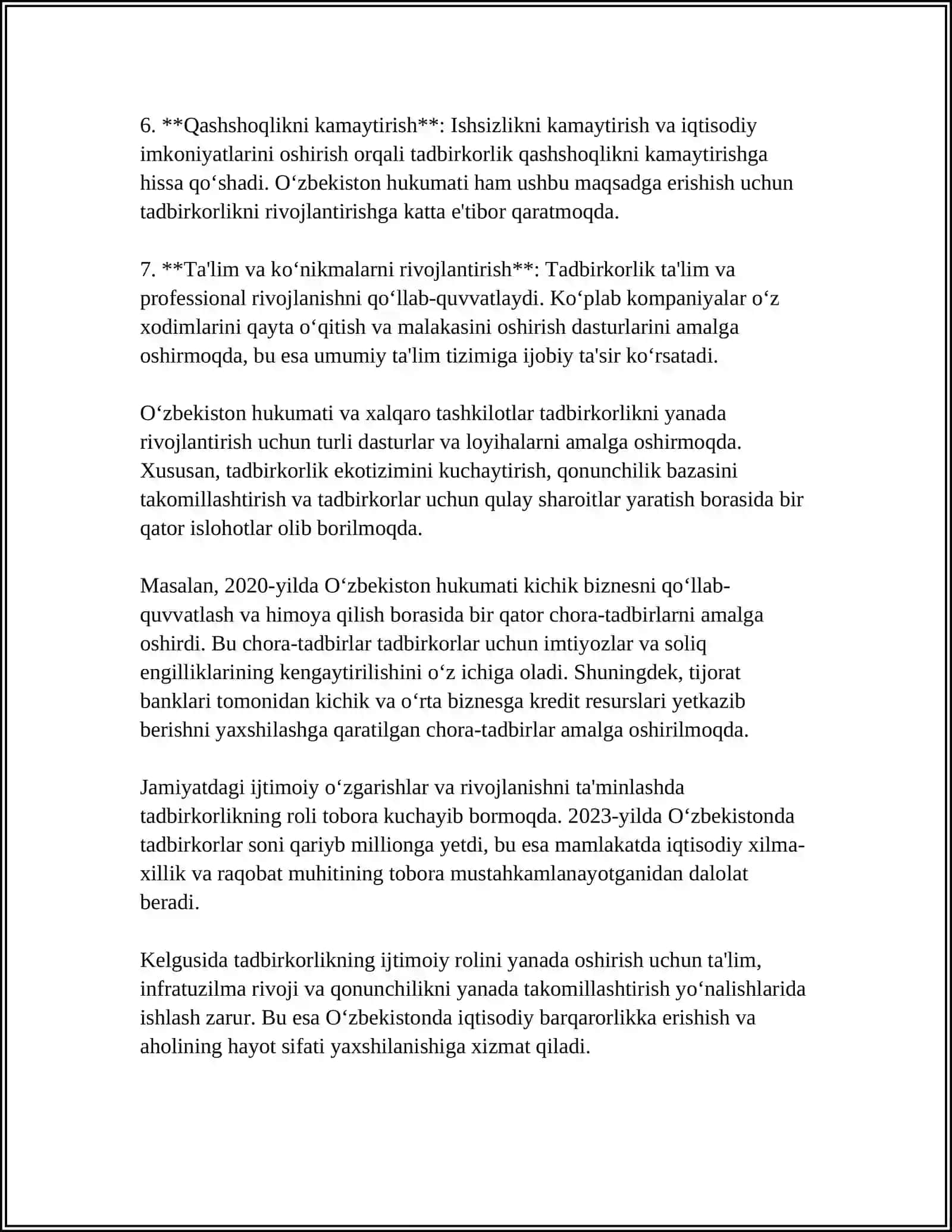 Tadbirkorlik jamiyatining satzial subyekti sifatid 4