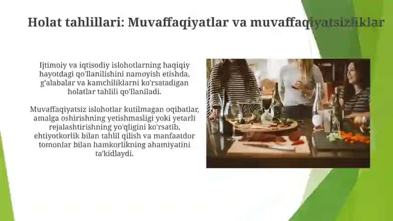 Ijtimoiy va iqtisodiy isloxotlar 4