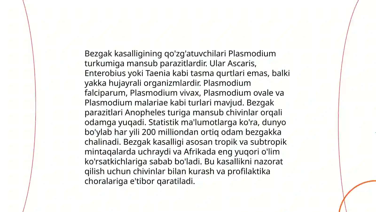 Sodda patogen jonivorlar.(Bezgak,leshmanioz qo'zg'atuvchilari).Zamburug'lar keltirib chiqaradigan infeksiya(dermatomikoz,kandidozlar) 4