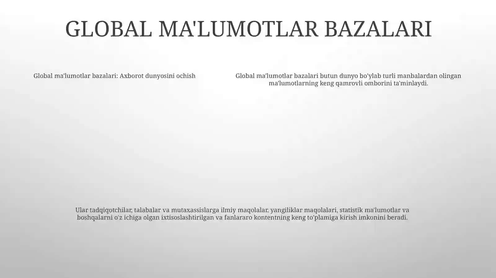 Turli Global Axborot Resurslari Bilan Ishlash 4