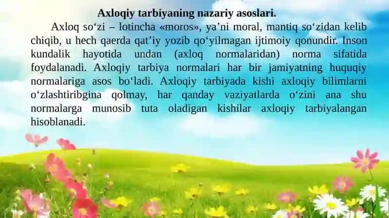 Axloqiy tarbiya 4